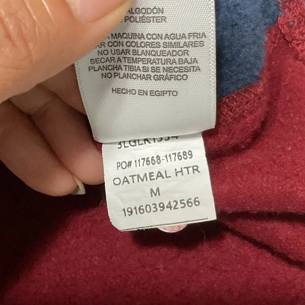 Levi's Men's Red and Blue Hoodie